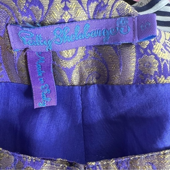 Patty Shelabarger Metallic Dragon Bootcut Pants size S - Picture 3 of 4